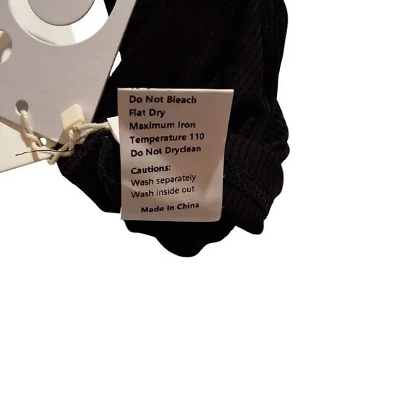 Commense Black Ribbed Long Sleeve Button-Up Henley Top XL 95% Cotton 5% Elastane - Picture 7 of 8